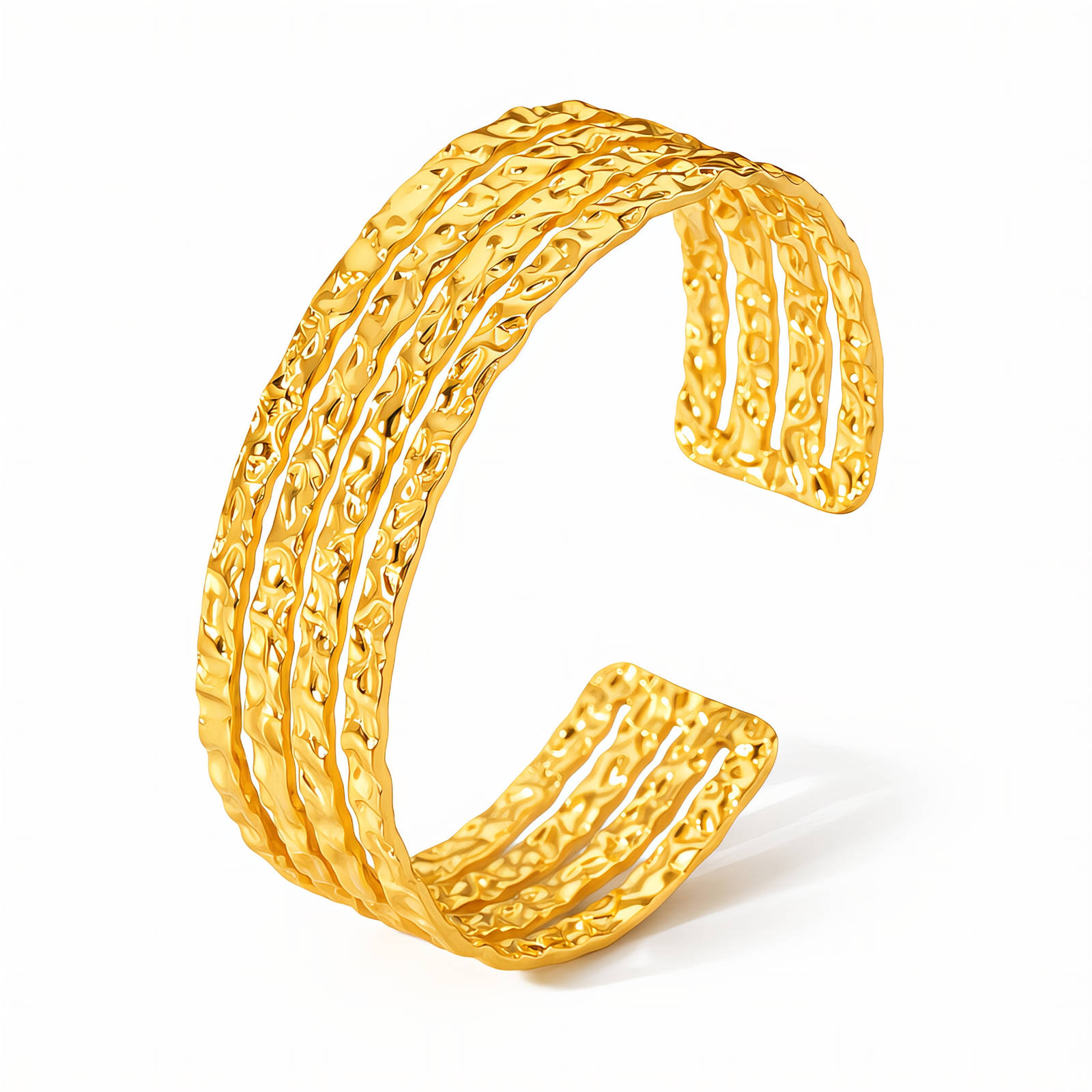 Bracelet, 18K Gold Plated Steel