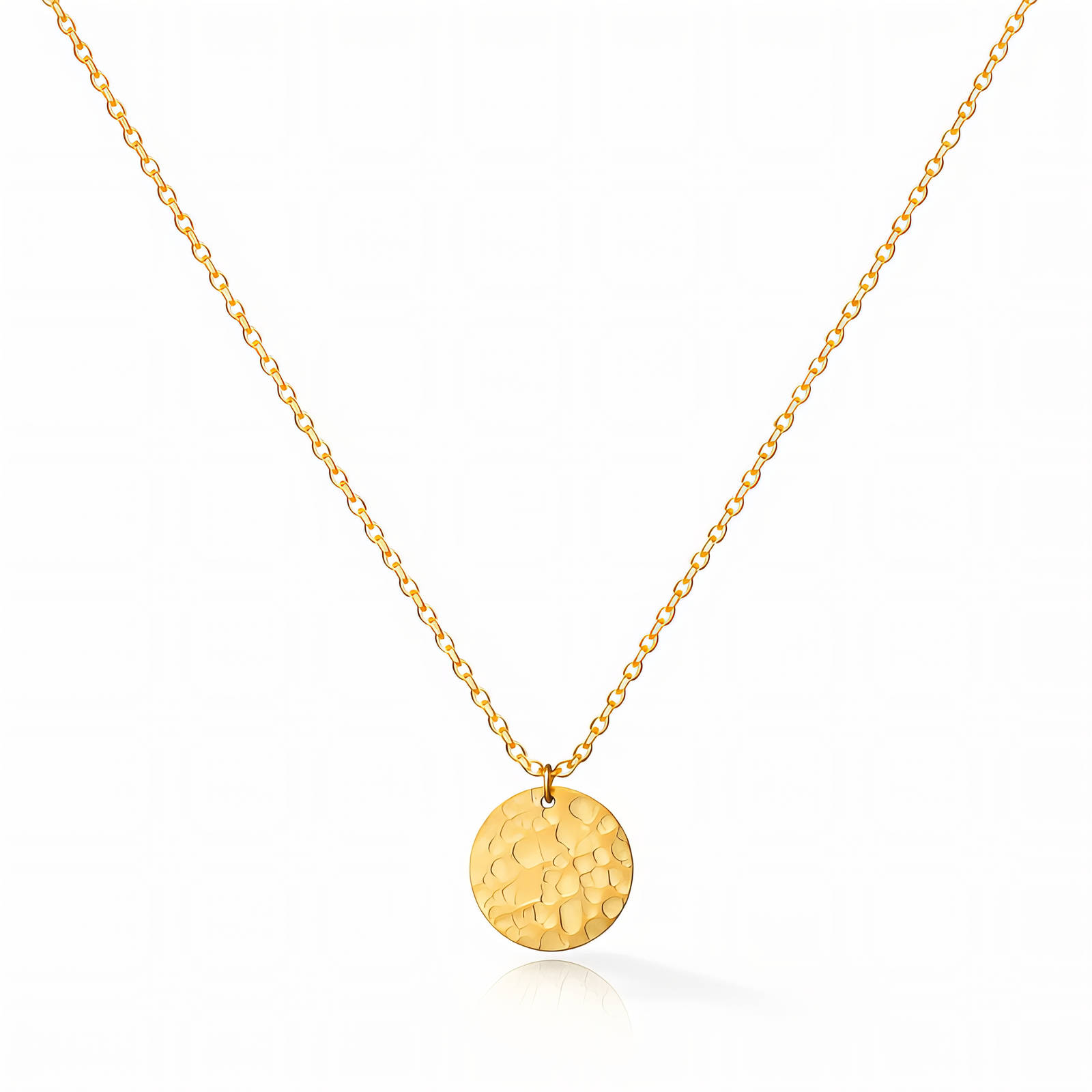 Necklace, 18K Gold Plated Steel