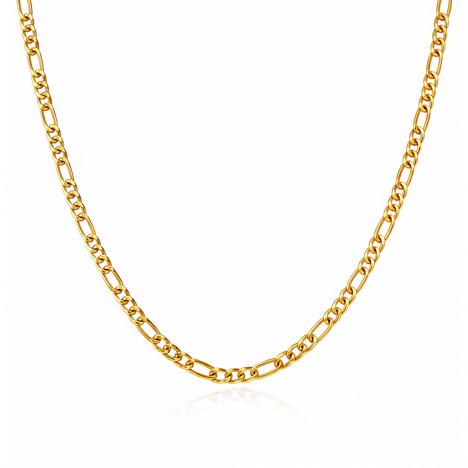 Necklace, 18K Gold Plated Steel