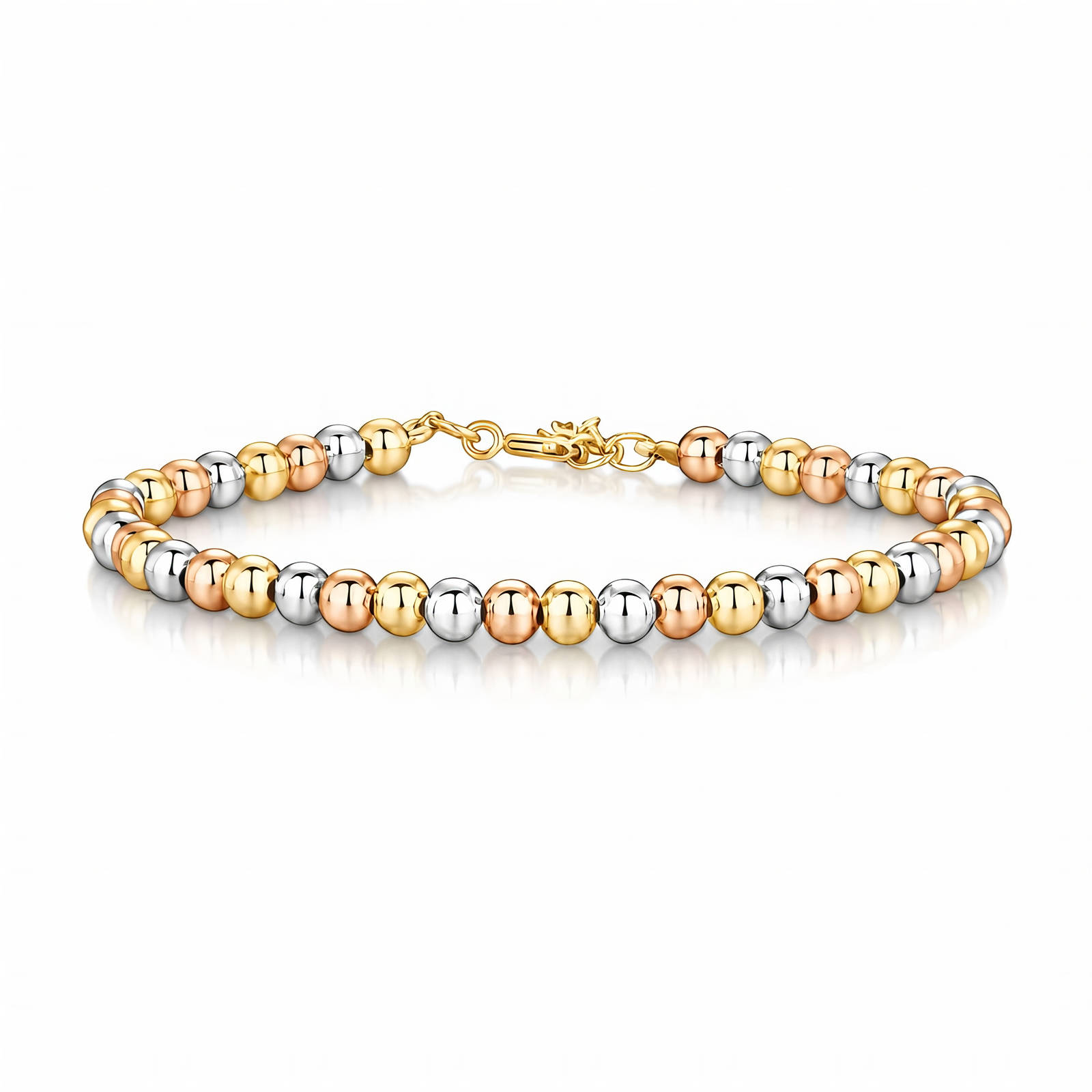 Bracelet, 18K Gold Plated Steel