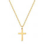 "Crosses" Necklace, 18K Gold Plated Steel