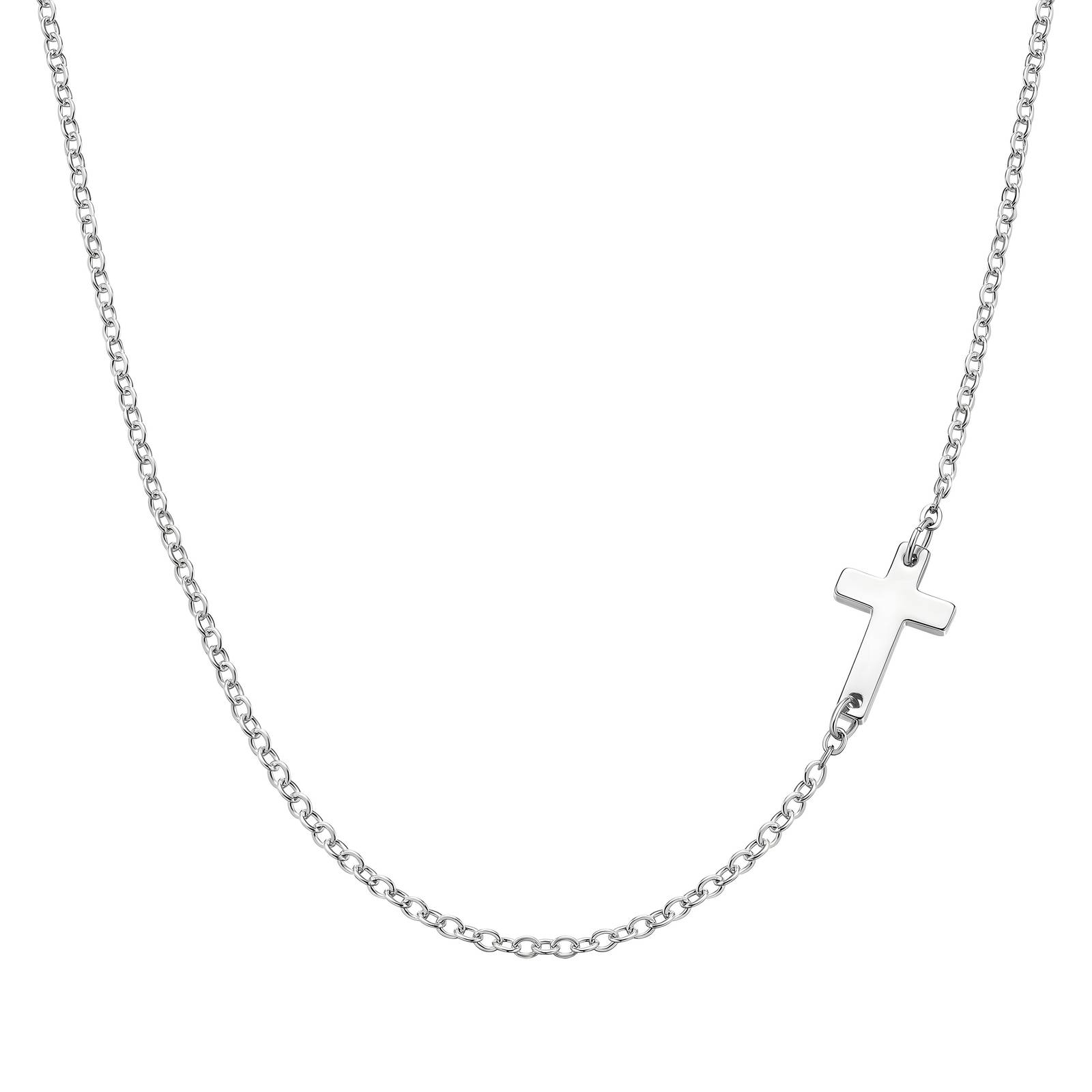 "Crosses" Necklace, Stainless Steel