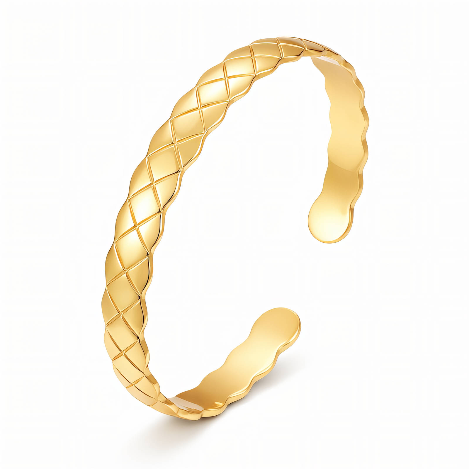 Bracelet, 18K Gold Plated Steel