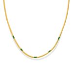 Necklace, 18K Gold Plated Steel