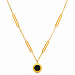 Necklace, 18K Gold Plated Steel