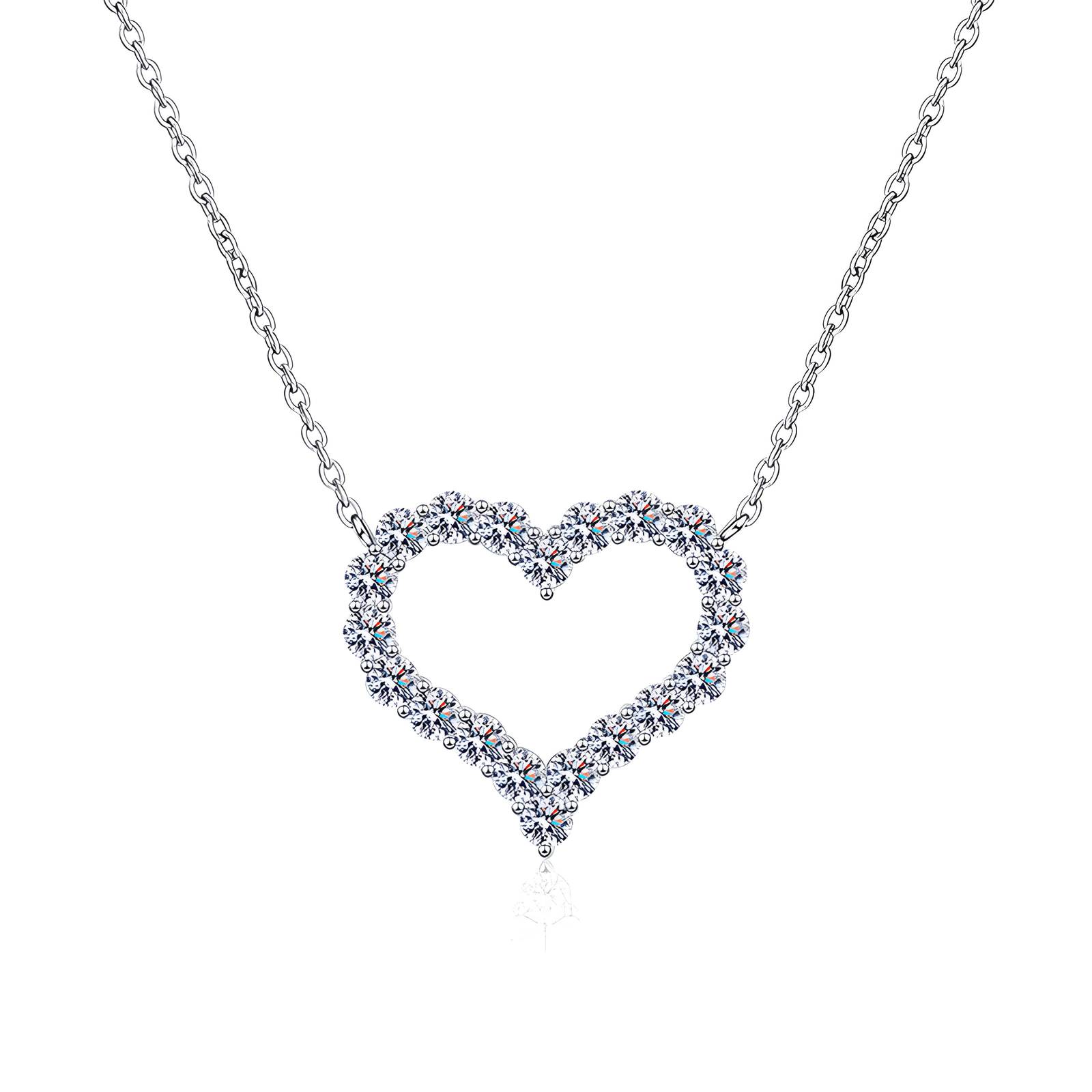 "Heart" Necklace, Stainless Steel