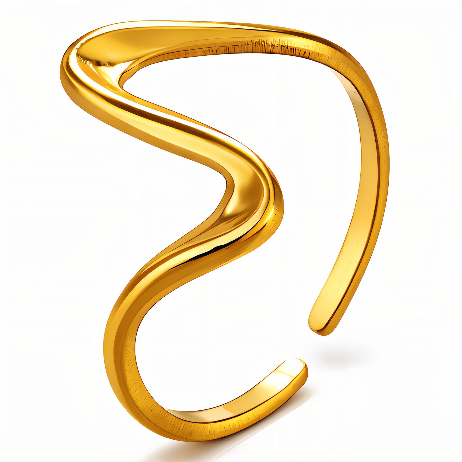 Ring, 18K Gold Plated Steel