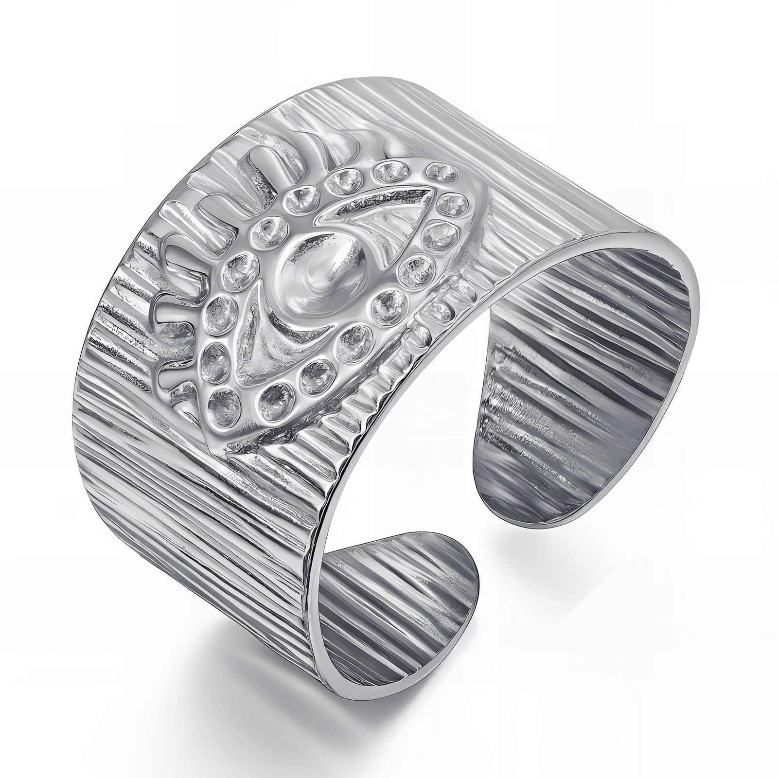 "Evil Eye" Ring, Stainless Steel