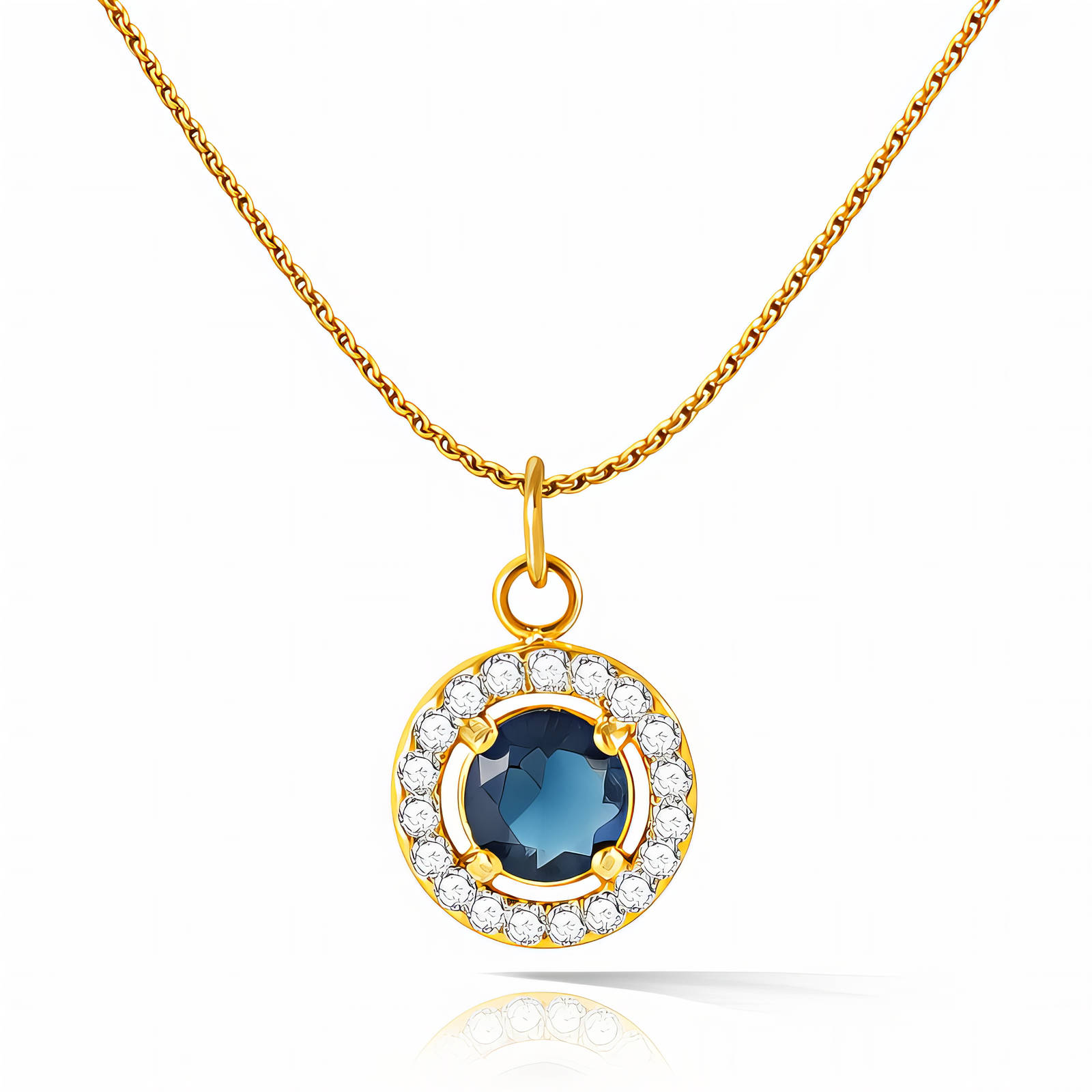Necklace, 18K Gold Plated Steel