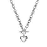 "Heart" Necklace, Stainless Steel