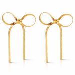Earrings, 18K Gold Plated Steel