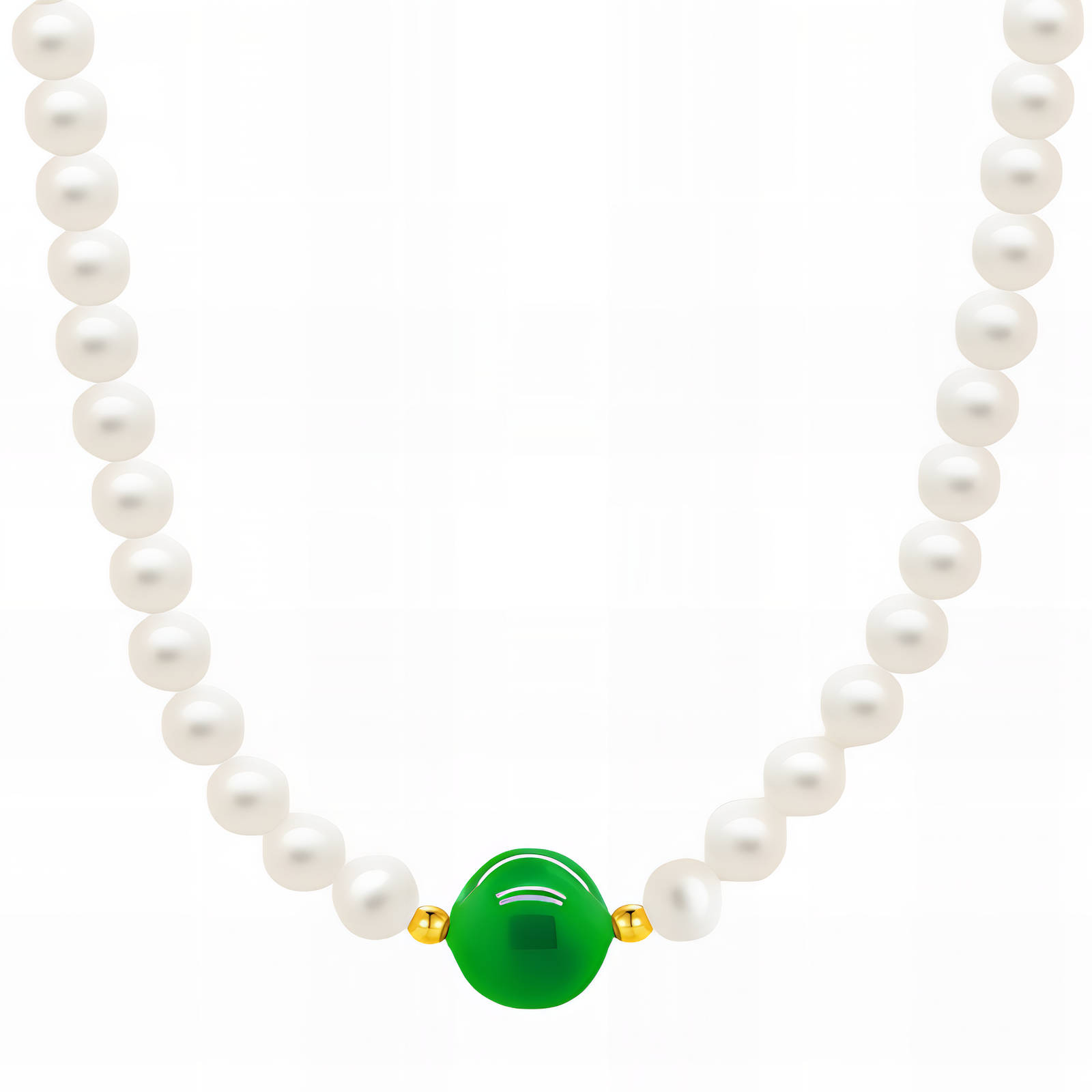 Necklace, 18K Gold Plated Steel