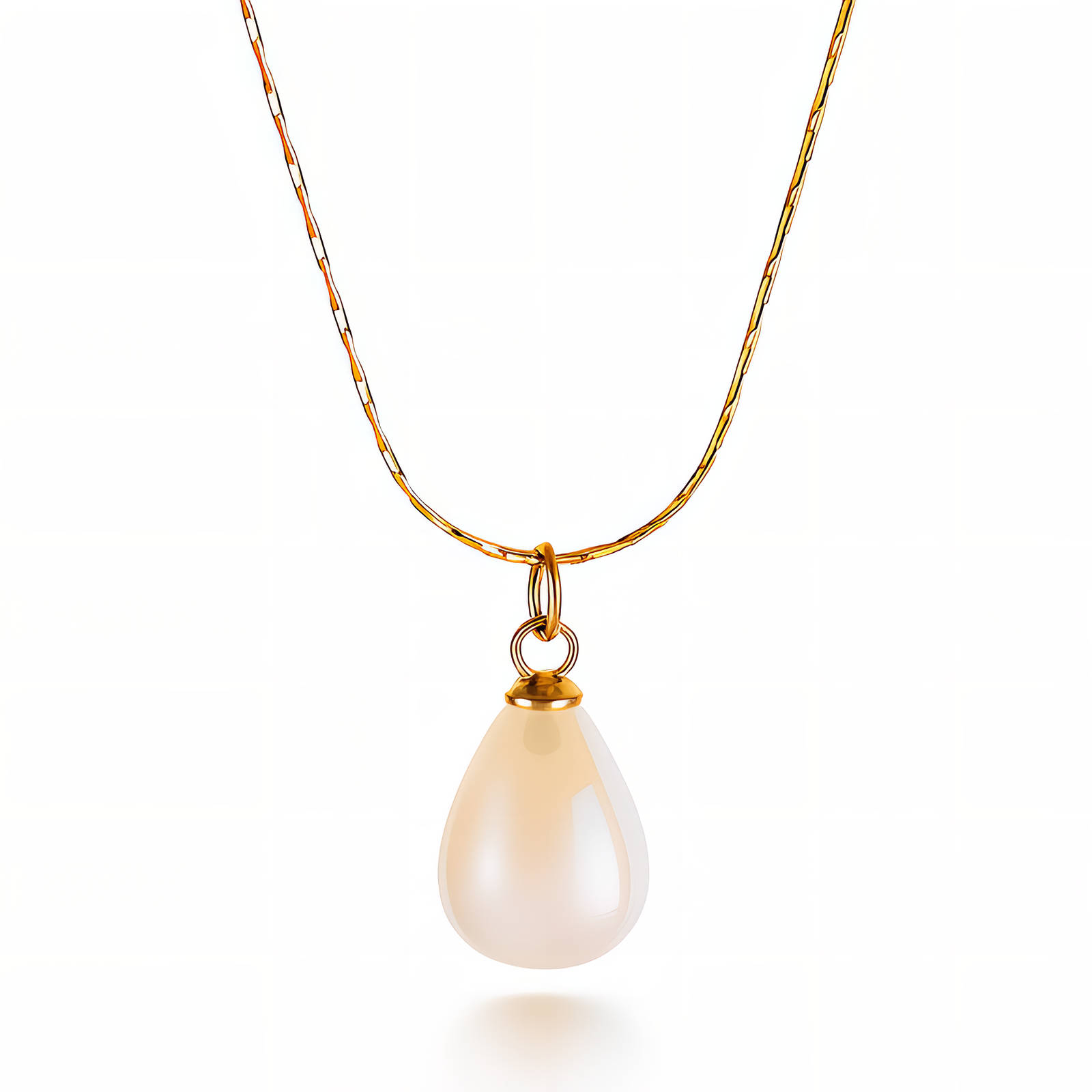 Necklace, 18K Gold Plated Steel