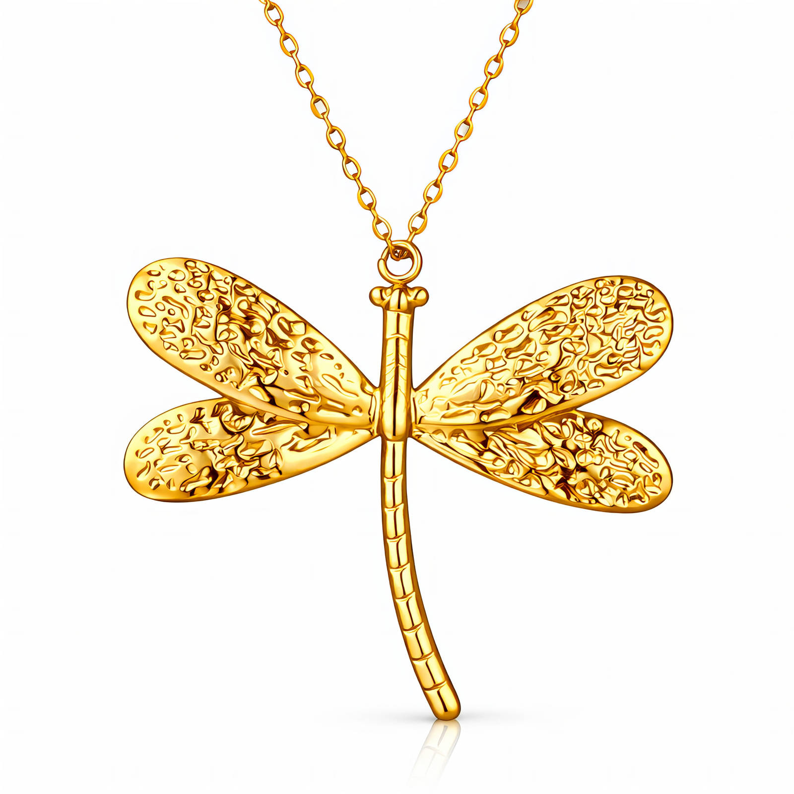 Necklace, 18K Gold Plated Steel