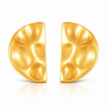 Earrings, 18K Gold Plated Steel