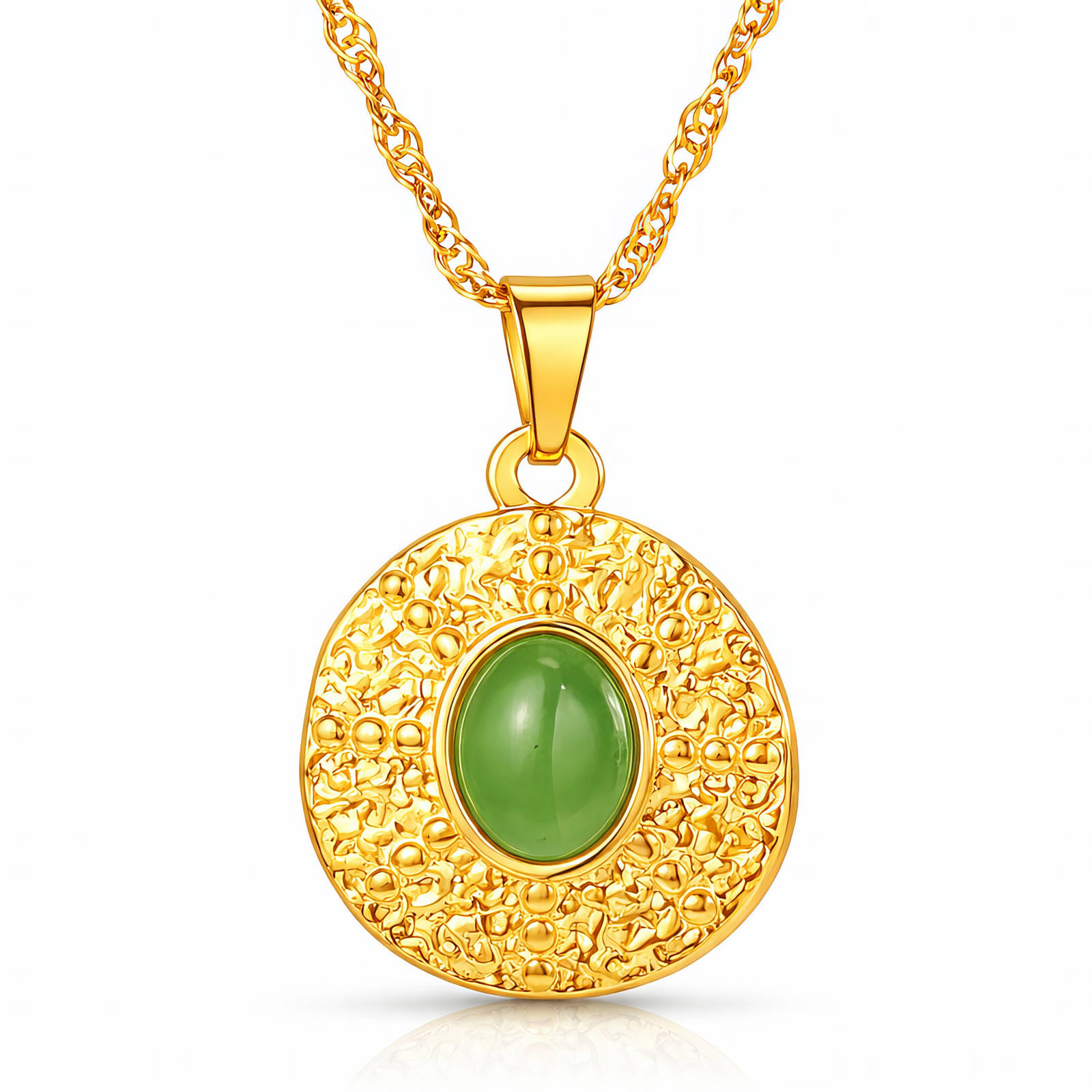 Necklace, 18K Gold Plated Steel