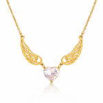 "Heart" Necklace, 18K Gold Plated Steel