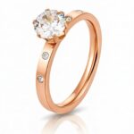 Ring, 18K Gold Plated Steel