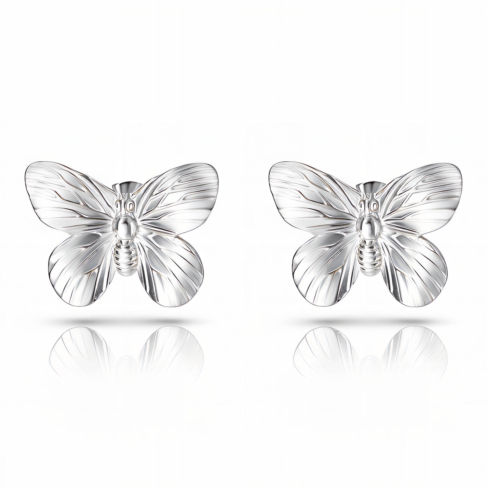 "Butterflies" Earrings, Stainless Steel