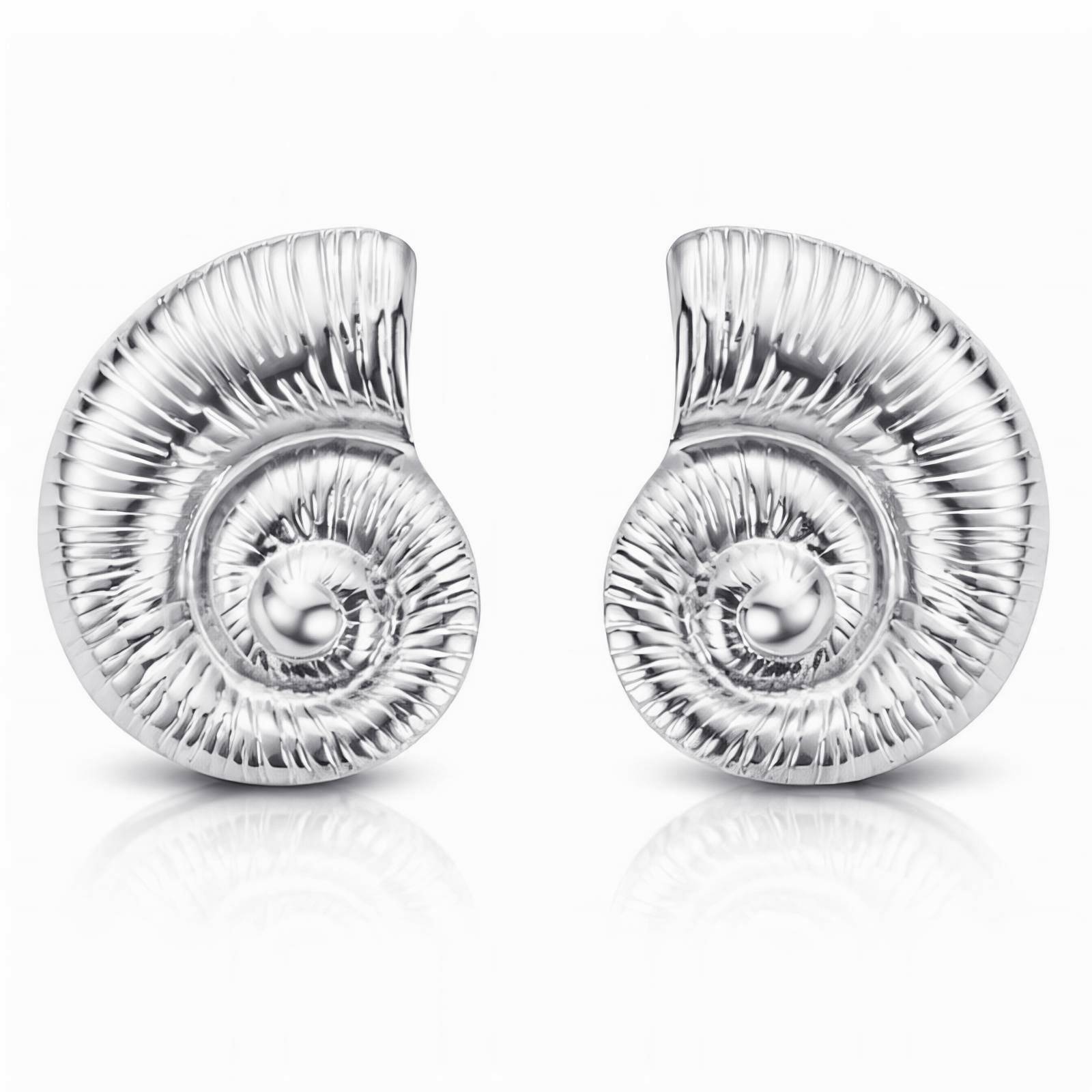 "Seashells" Earrings, Stainless Steel