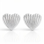 "Hearts" Earrings, Stainless Steel