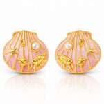"Starfishs And Crabs And Lobsters" Earrings, 18K Gold Plated Steel