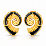 "Seashells" Earrings, 18K Gold Plated Steel