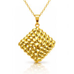 Necklace, 18K Gold Plated Steel