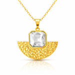 Necklace, 18K Gold Plated Steel